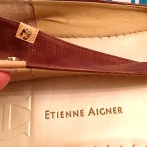 Etienne Aigner ladies pebbled leather espadrilles